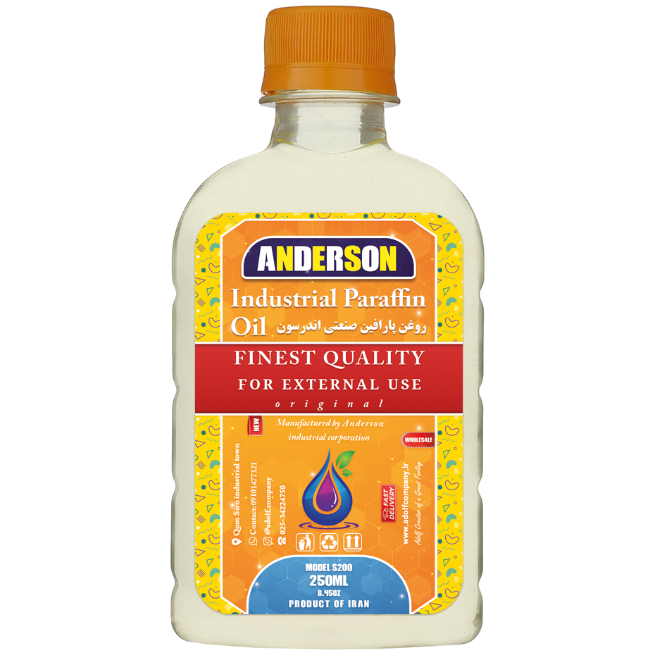  Wholesale sale of Anderson industrial liquid paraffin, model S200, volume 250 ml 