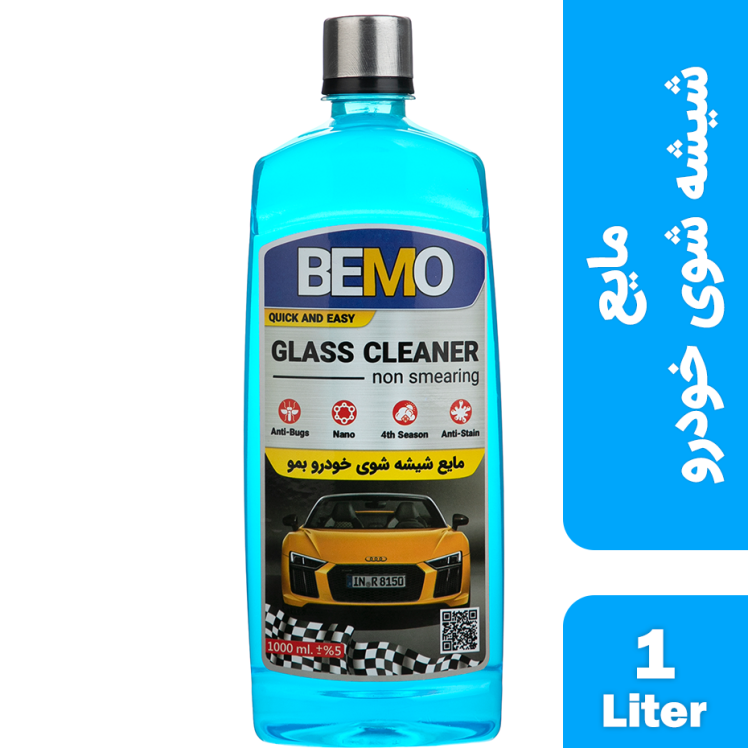 مایع شیشه شوی خودرو بمو مدل STE1 حجم 1 لیتر