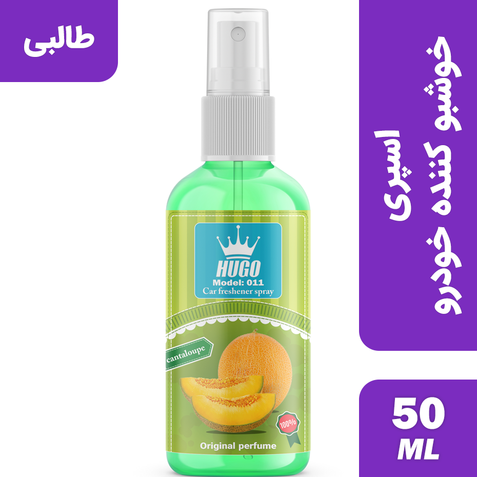  اسپری خوشبو کننده خودرو هوگو رایحه طالبی مدل 011 حجم 50 میلی لیتر 